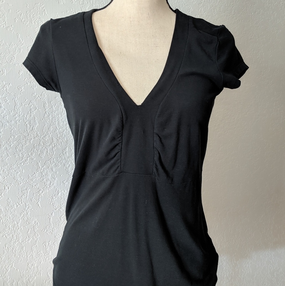 Banana Republic Black Short Sleeve Sz Small